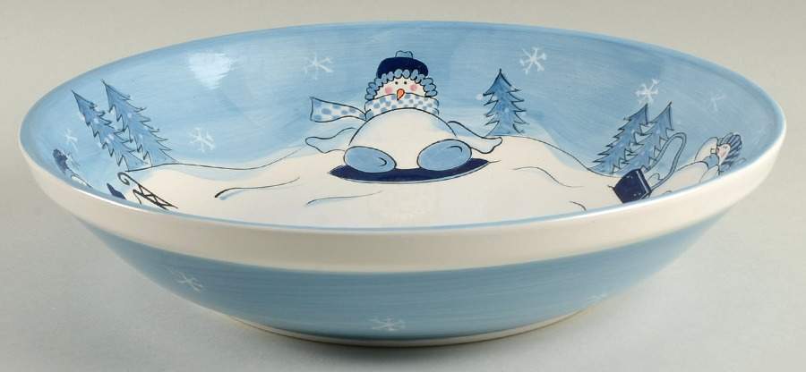 Hidden Valley 12" Large Salad Serving Bowl by Cambridge Potteries-1