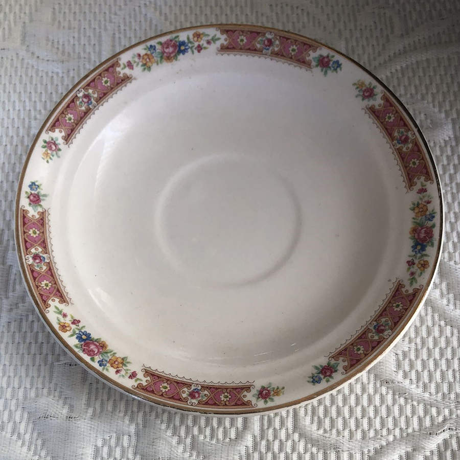 CRP222 Saucer by Crown Potteries-1
