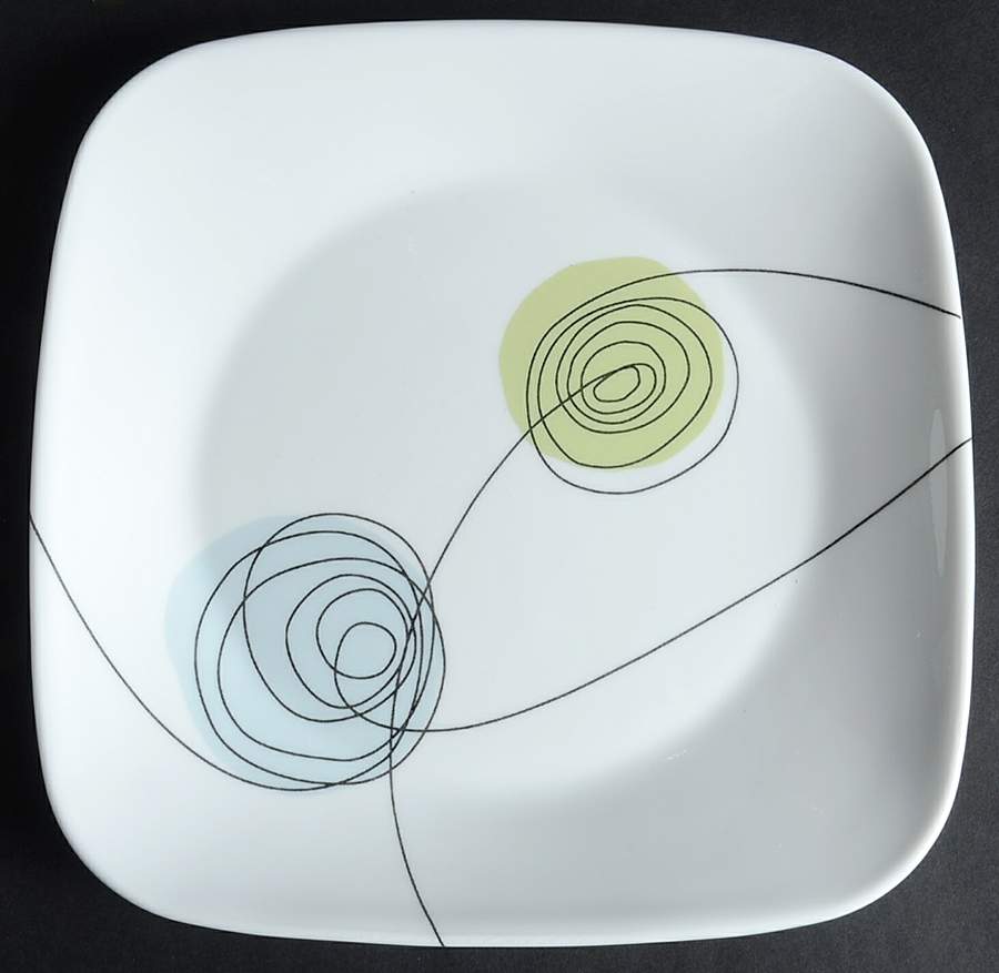 Scribble Dots (Corelle) Luncheon Plate by Corning Corelle-1