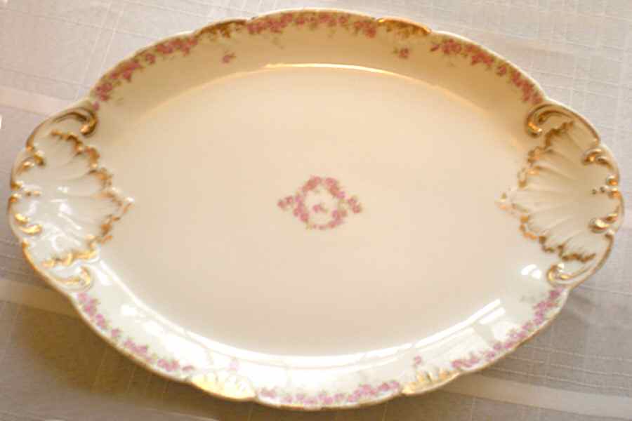 CHF1701 16" Oval Serving Platter by Charles Field Haviland-1