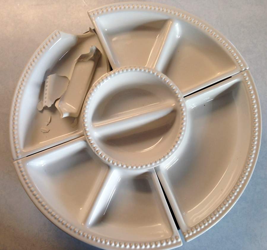 CIC116 5 Piece Lazy Susan (4 side sections & 1 center) by Certified International-1