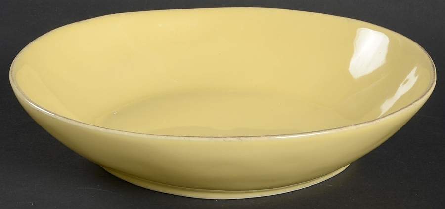 Marin Yellow 9" Individual Pasta Bowl by Crate & Barrel-1