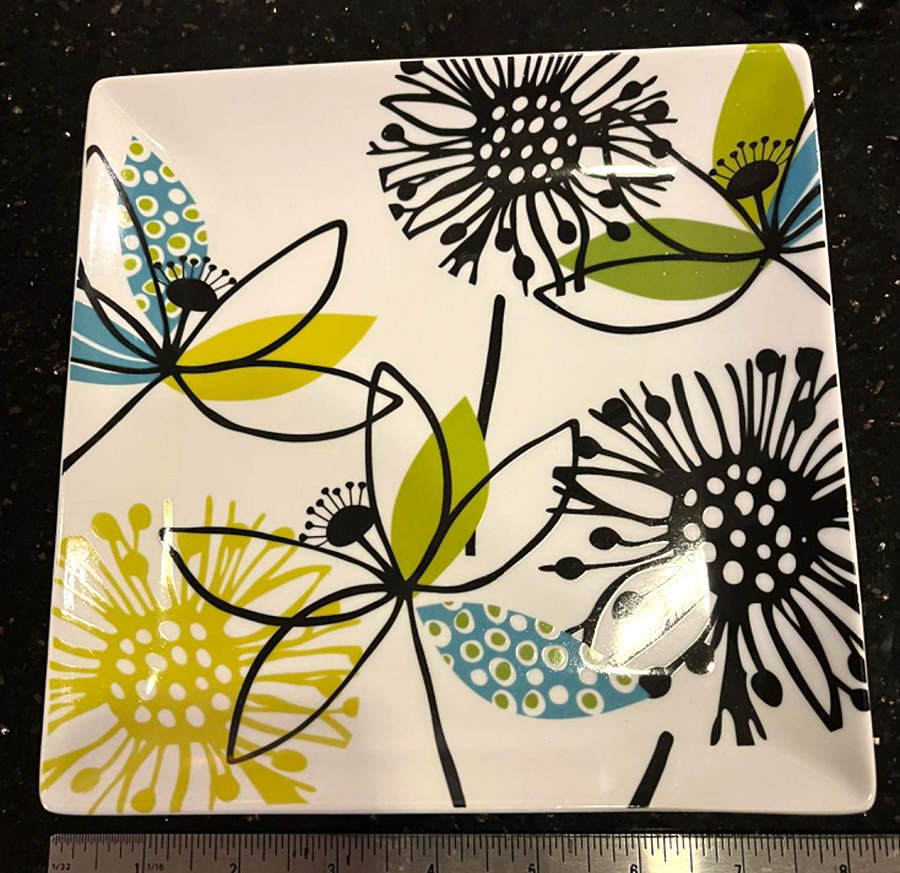 Courtney Square Salad/Dessert Plate by Crate & Barrel-1