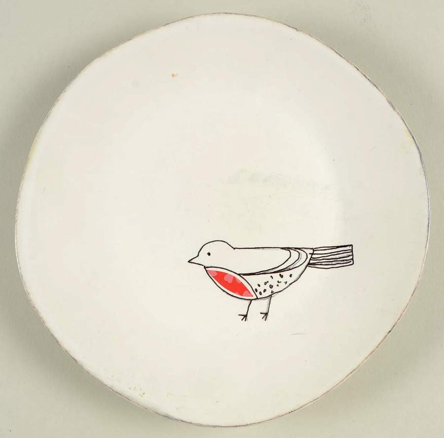 Chickadee Salad/Dessert Plate by Crate & Barrel-1