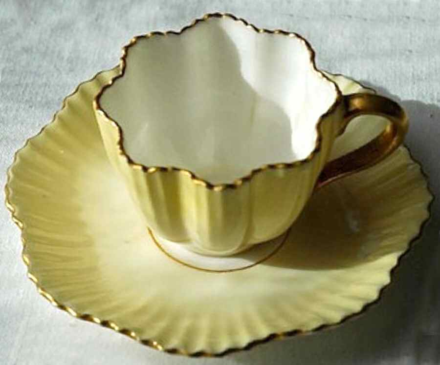 T231 Footed Cup & Saucer Set by Coalport-1