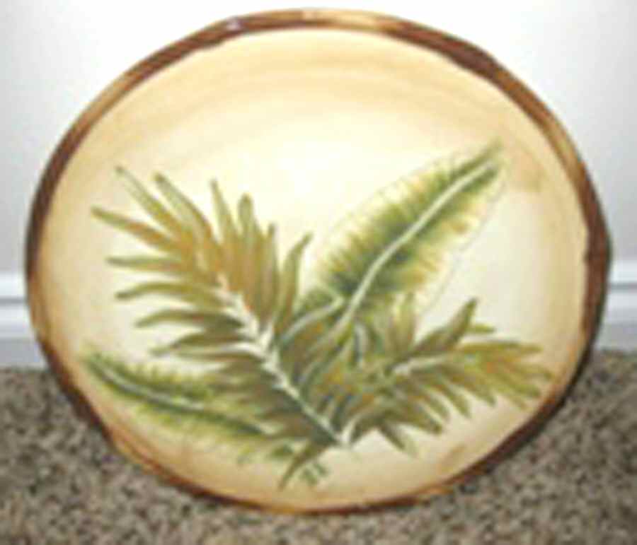 Tropical Palm Dinner Plate by Maxcera Corp-1
