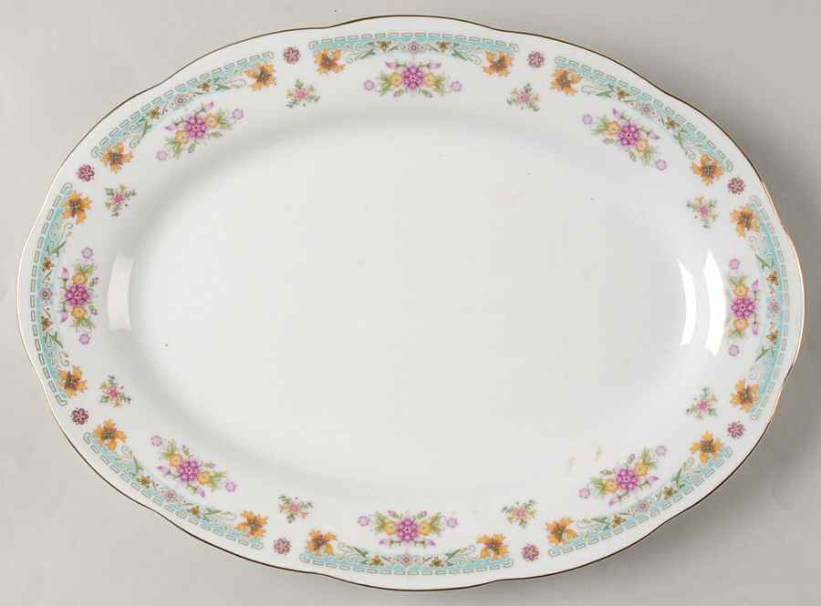 CX619 14" Oval Serving Platter by China (Made in China)-1