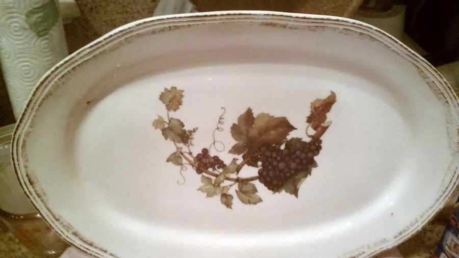 CMI39 12" Oval Serving Platter by Ceramica (Italy)-1