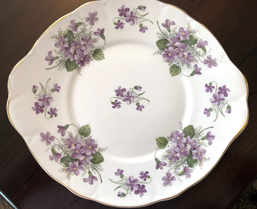 CVI7 Handled Cake Plate by Crown Victorian-1