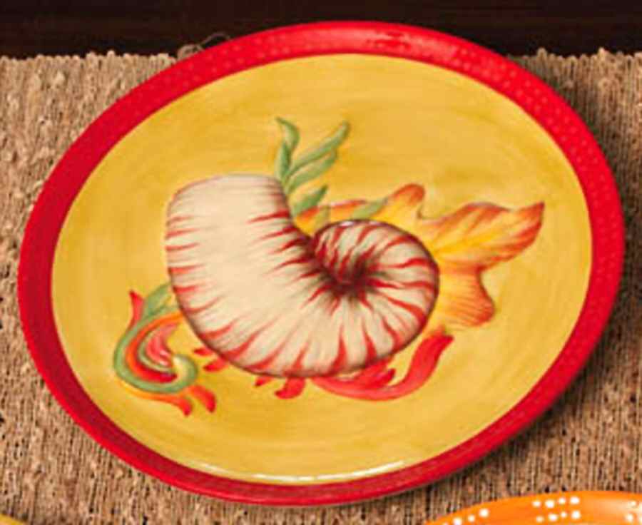 Nature's Treasures Salad Plate by Cypress Home-1