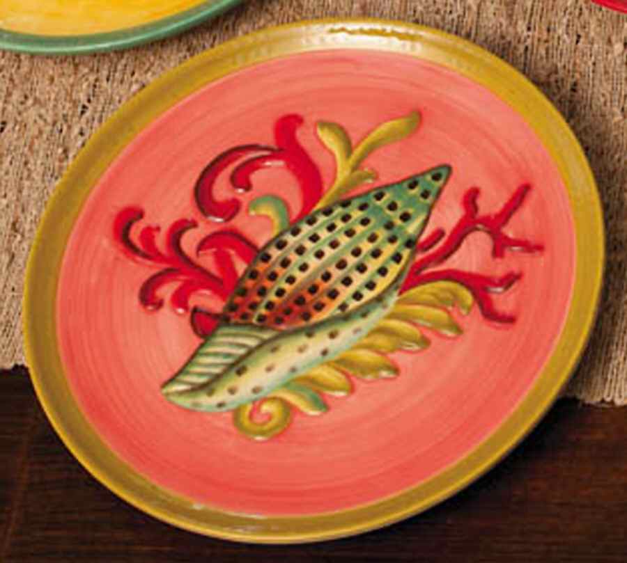 Nature's Treasures Salad Plate by Cypress Home-1