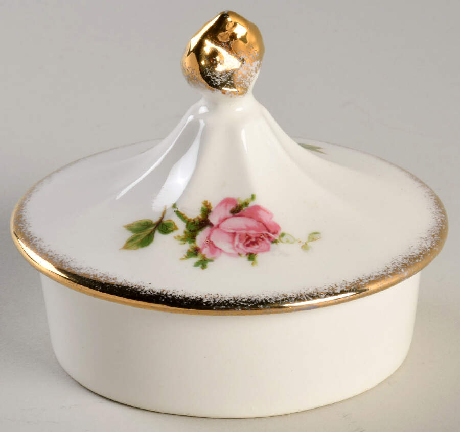 Pink T Rose Lid for Teapot by Canonsburg-1