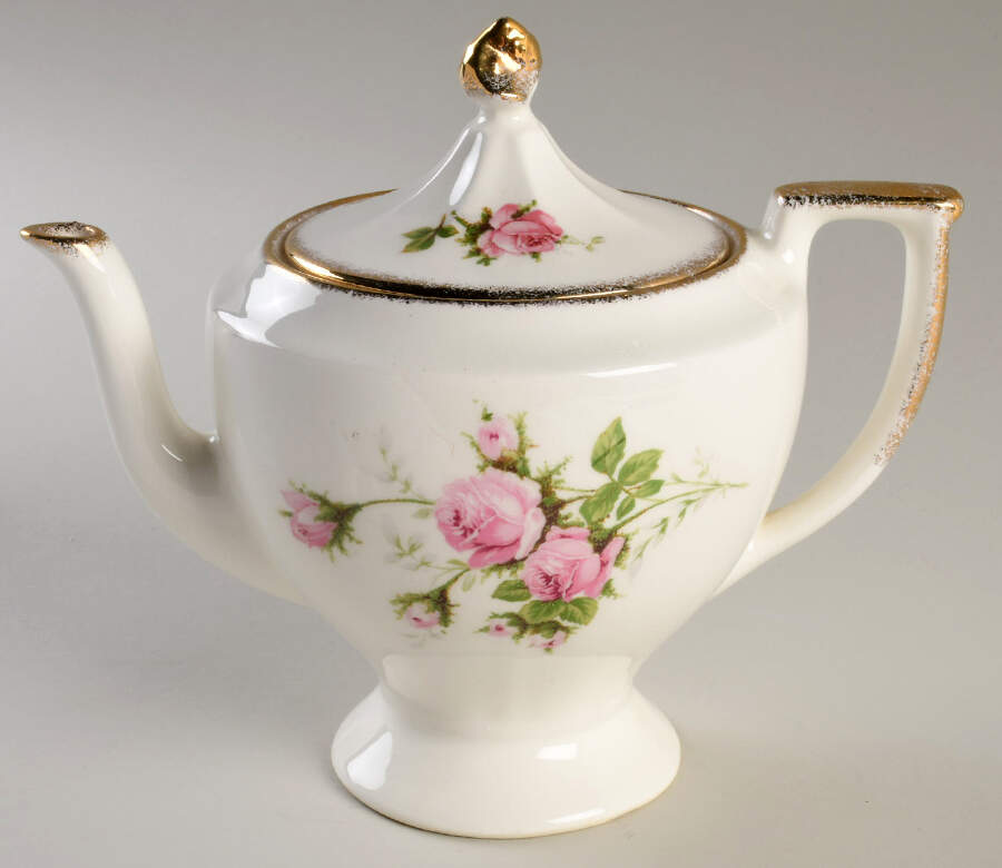 Pink T Rose Teapot & Lid by Canonsburg-1