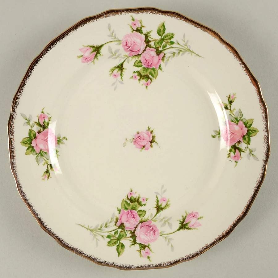 Pink T Rose Luncheon Plate by Canonsburg-1