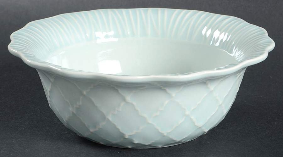 Treillage Blue Soup/Cereal Bowl by Casafina-1