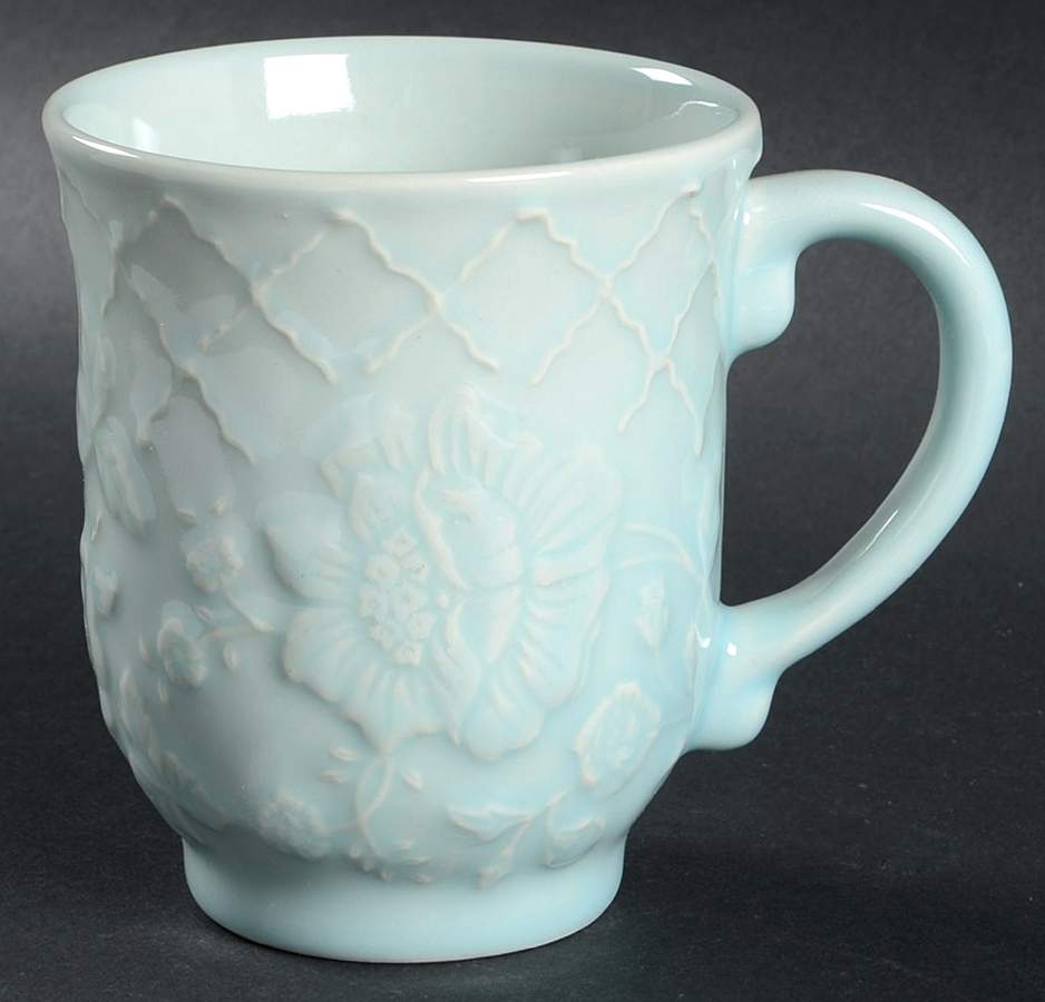 Treillage Blue Mug by Casafina-1