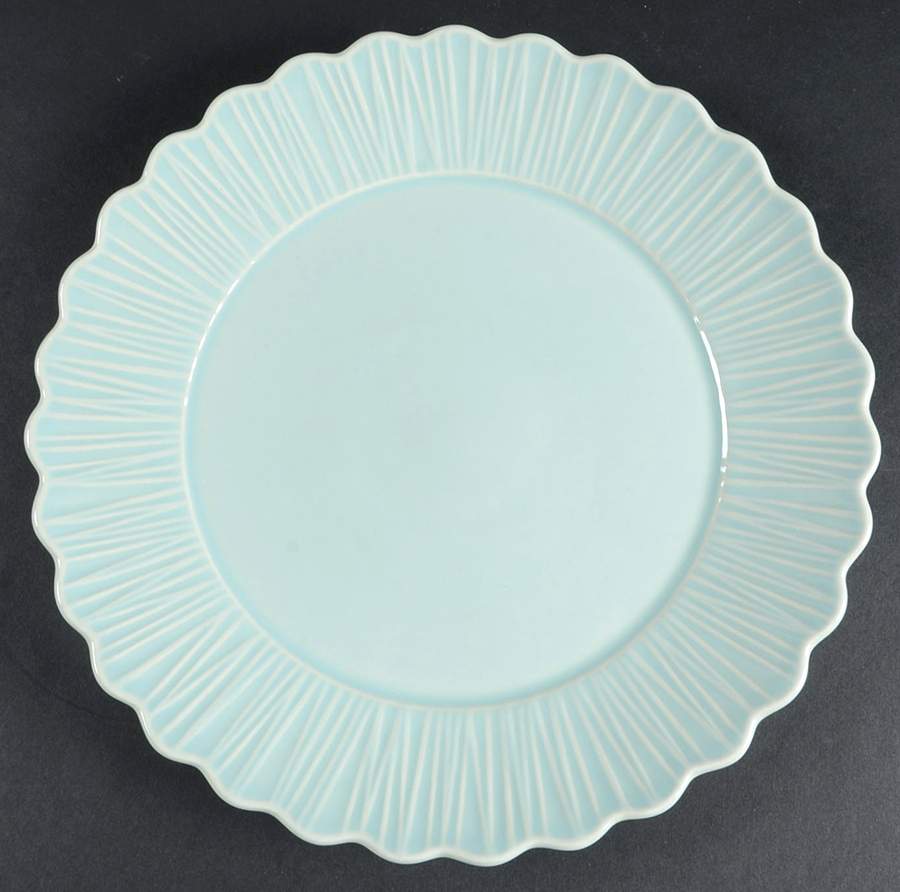 Treillage Blue Dinner Plate by Casafina-1