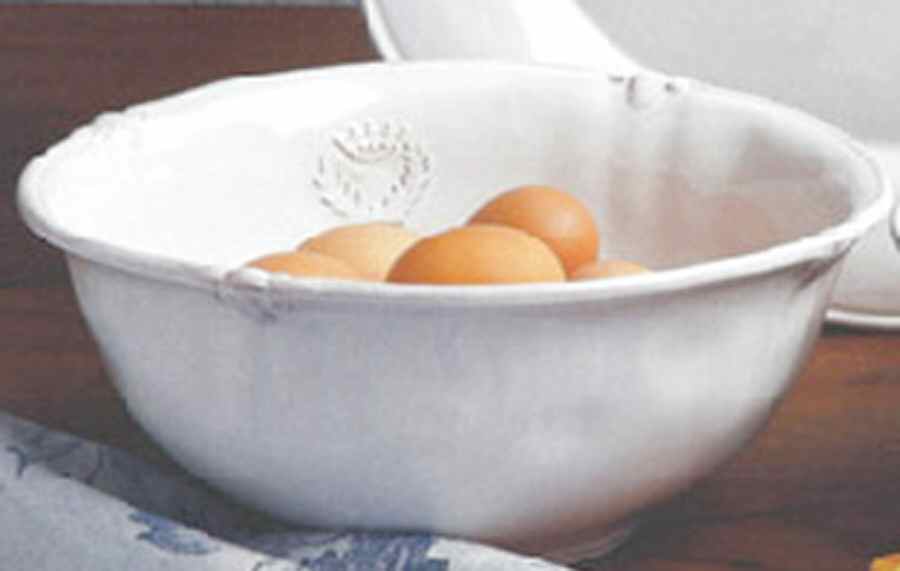 Villa Royale White 10" Oblong Serving Bowl by Casafina-1