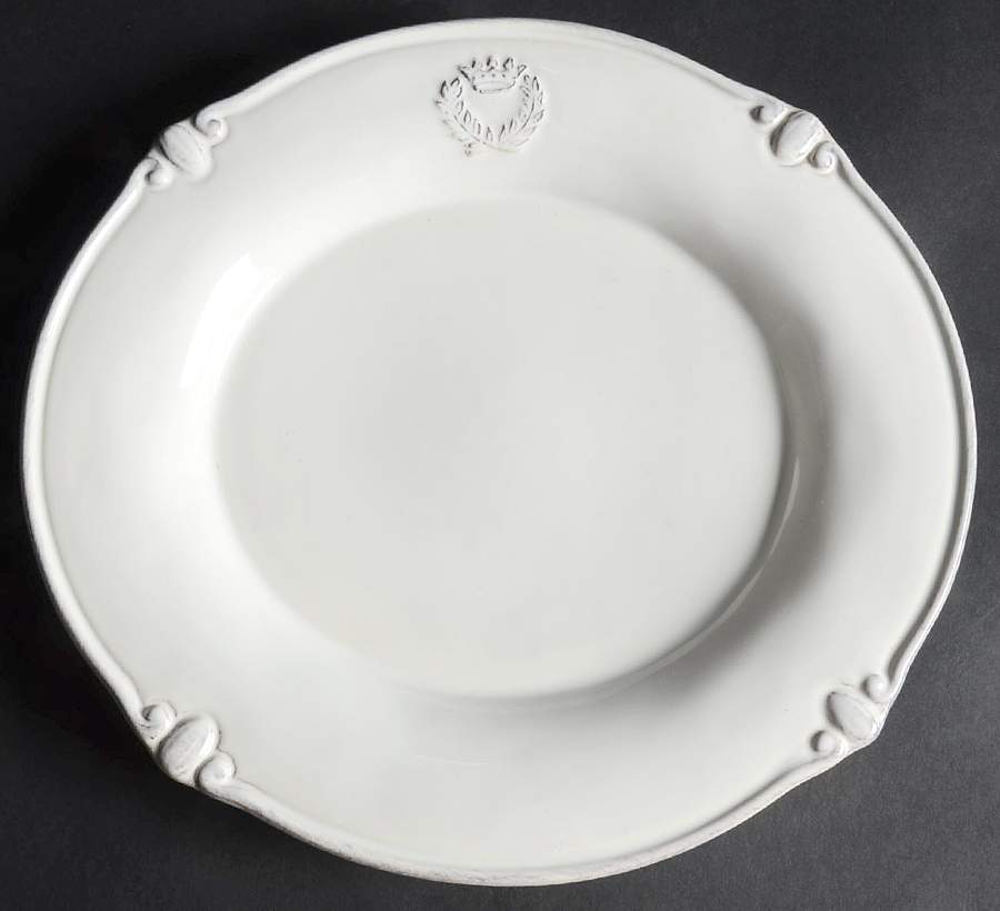 Villa Royale White Dinner Plate by Casafina-1