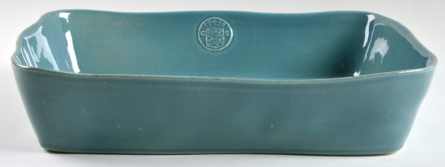 Forum Prussian Blue 14" Rectangular Baker by Casafina-1