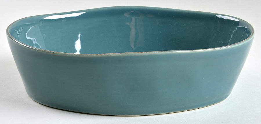 Forum Prussian Blue 10" Oval Baker by Casafina-1