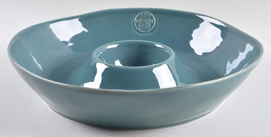 Forum Prussian Blue 1 Piece Chip & Dip by Casafina-1