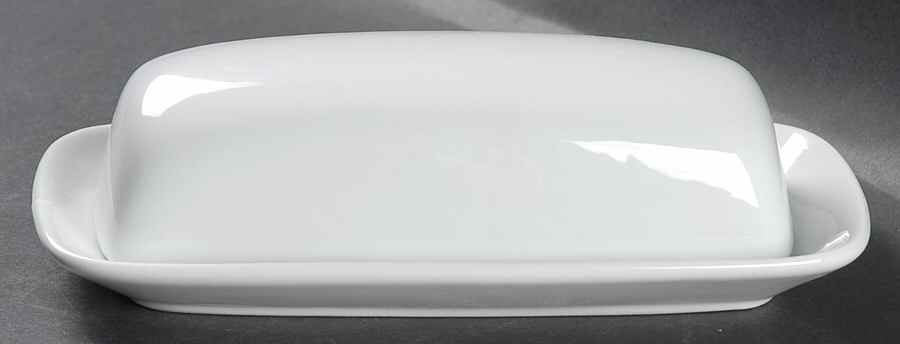 Whiteware 1/4 Lb Covered Butter by Colormate-1