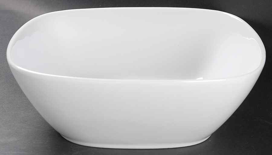 Whiteware 9" Square Salad Serving Bowl by Colormate-1