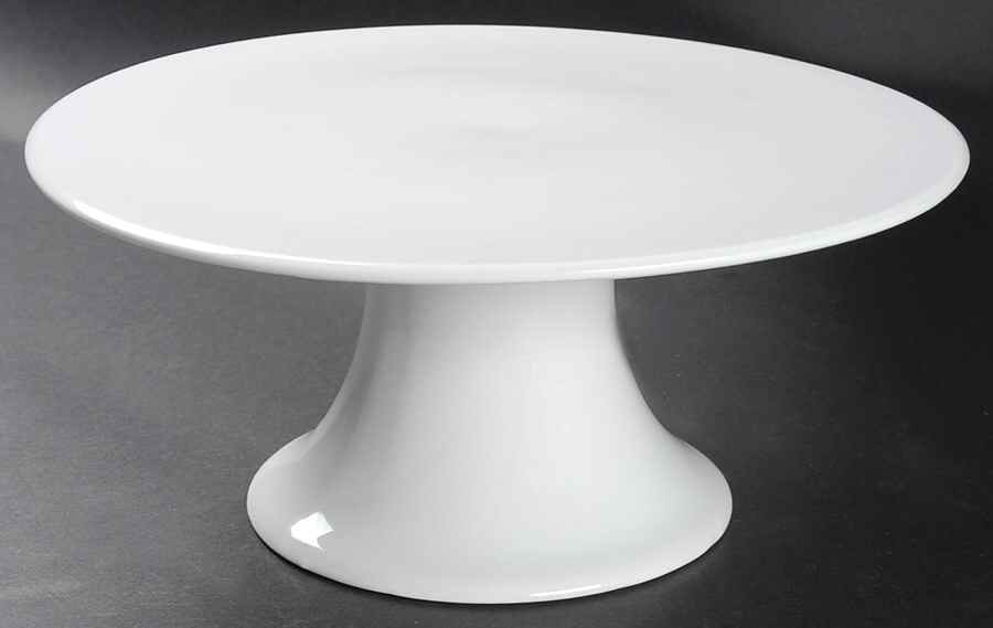 Whiteware 12" Diameter Pedestal Cake Stand by Colormate-1