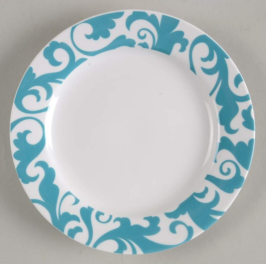Fiori Teal Appetizer Plate by Ciroa-1