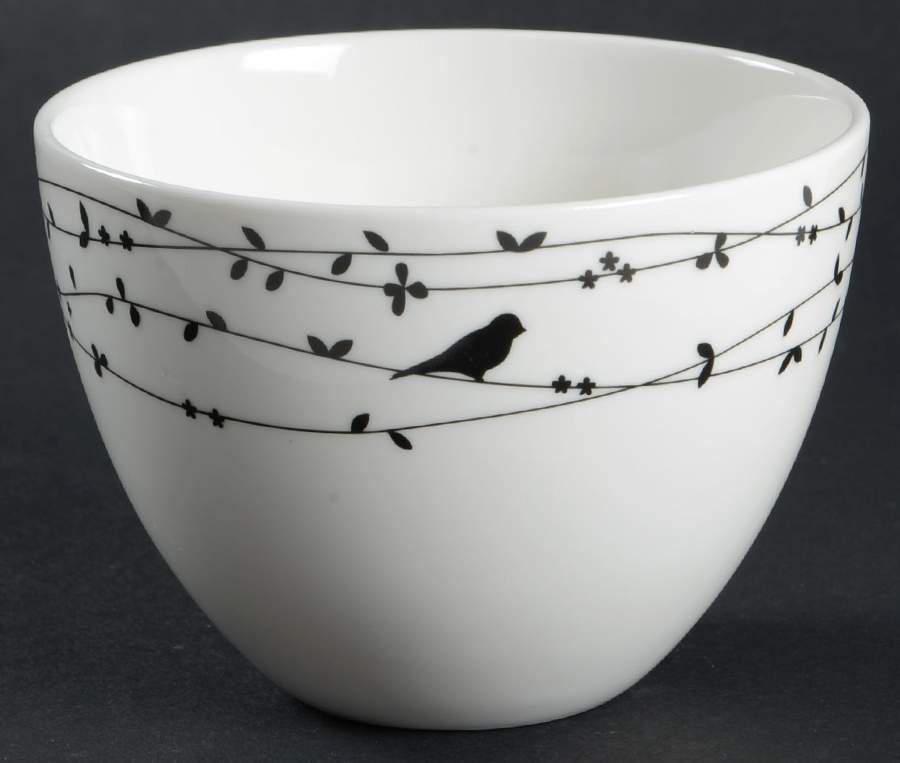 Oiseau Black 4" Nesting Bowl by Ciroa-1