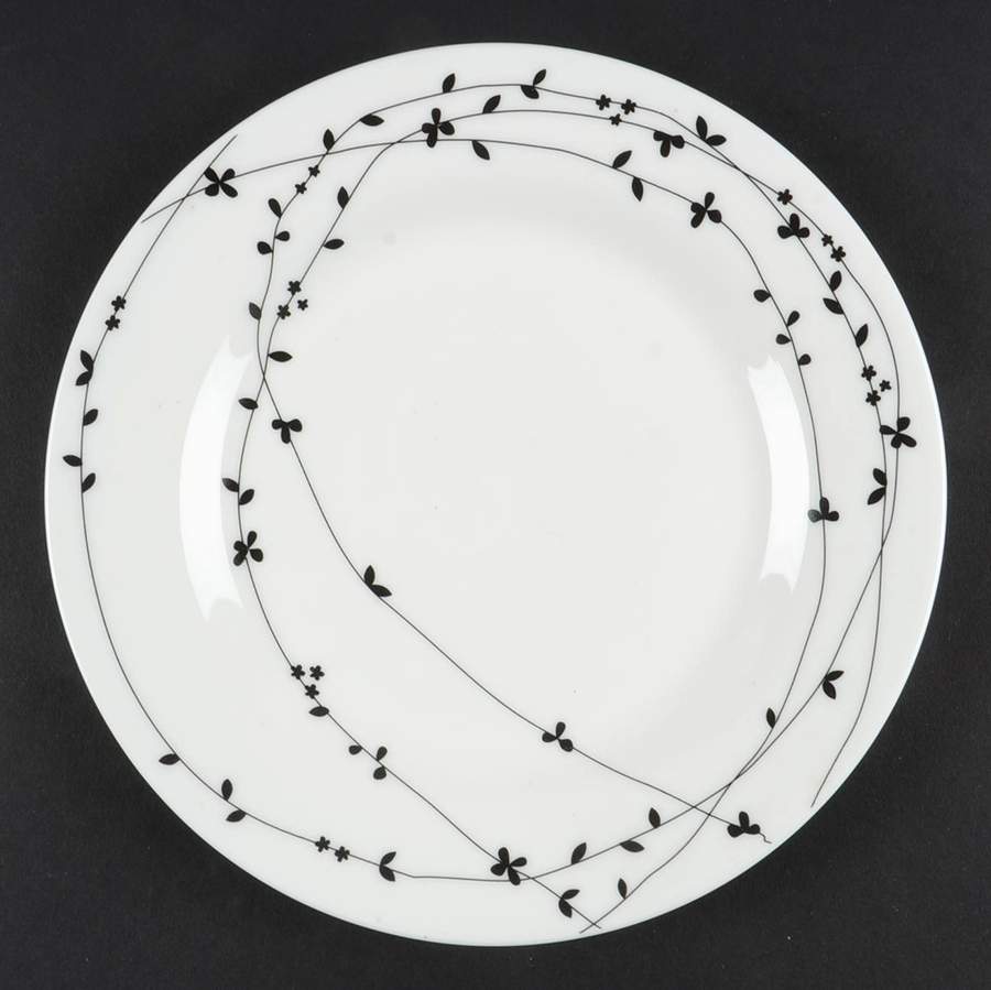 Oiseau Black Salad Plate by Ciroa-1