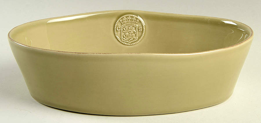 Forum Khaki Green 10" Oval Baker by Casafina-1