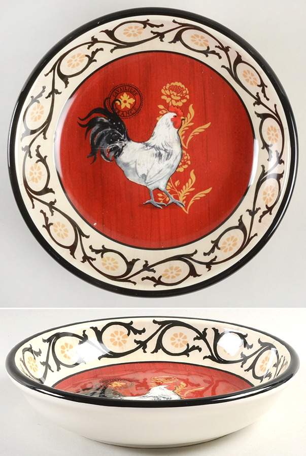 La Provence Rooster 9" Soup/Pasta Bowl by Certified International-1