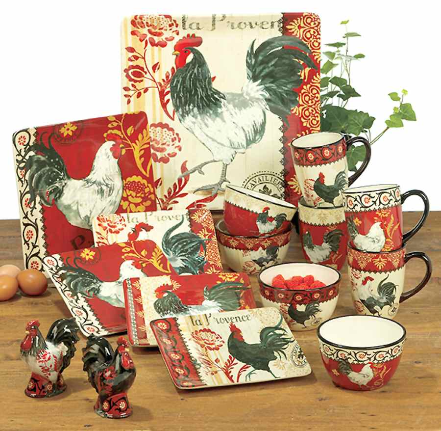 La Provence Rooster Dinner Plate by Certified International-1