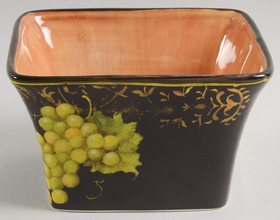 Fruit Filigree Individual Square Ice Cream Dish by Certified International-1