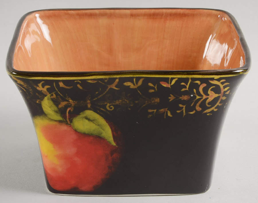 Fruit Filigree Individual Square Ice Cream Dish by Certified International-1
