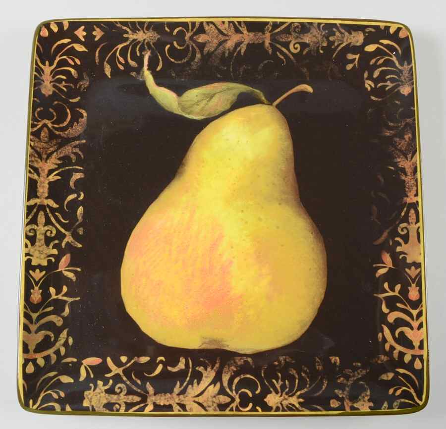 Fruit Filigree 12" Square Serving Platter by Certified International-1