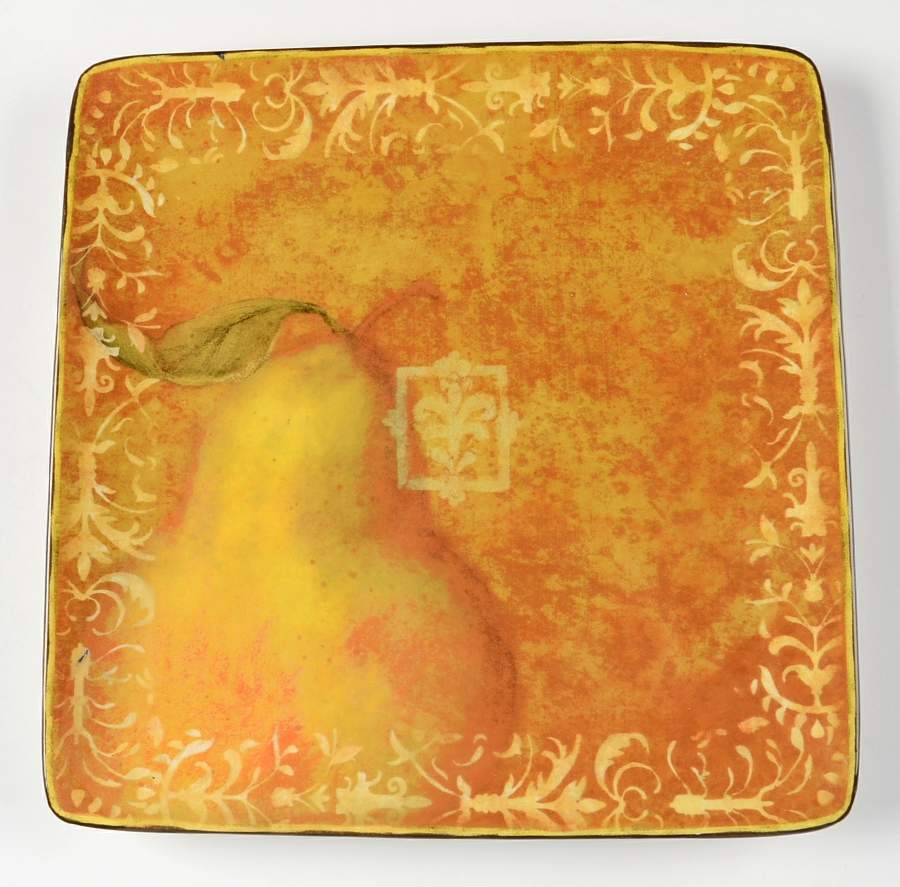 Fruit Filigree Square Dinner Plate by Certified International-1
