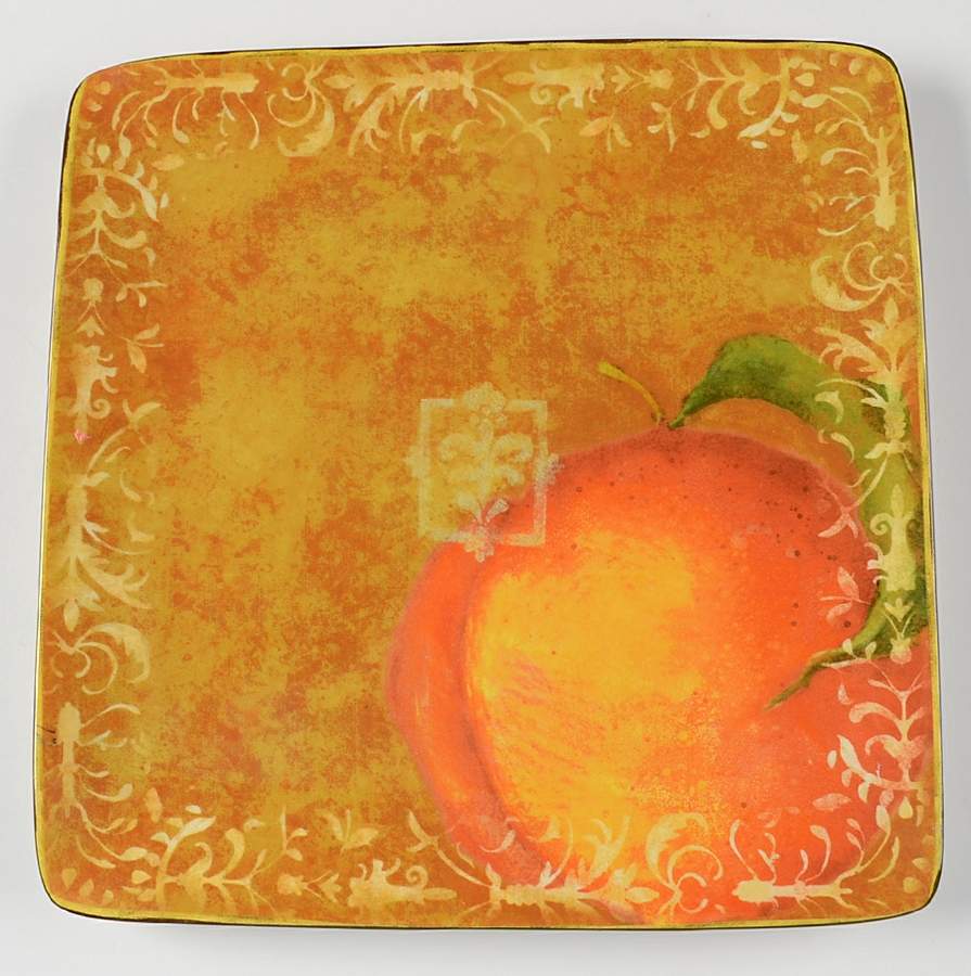 Fruit Filigree Square Dinner Plate by Certified International-1