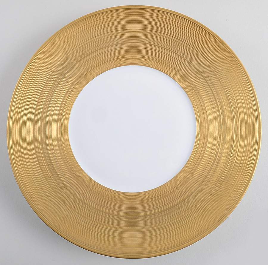 Hemisphere Golden Service Plate (Charger) by Jean Louis Coquet-1