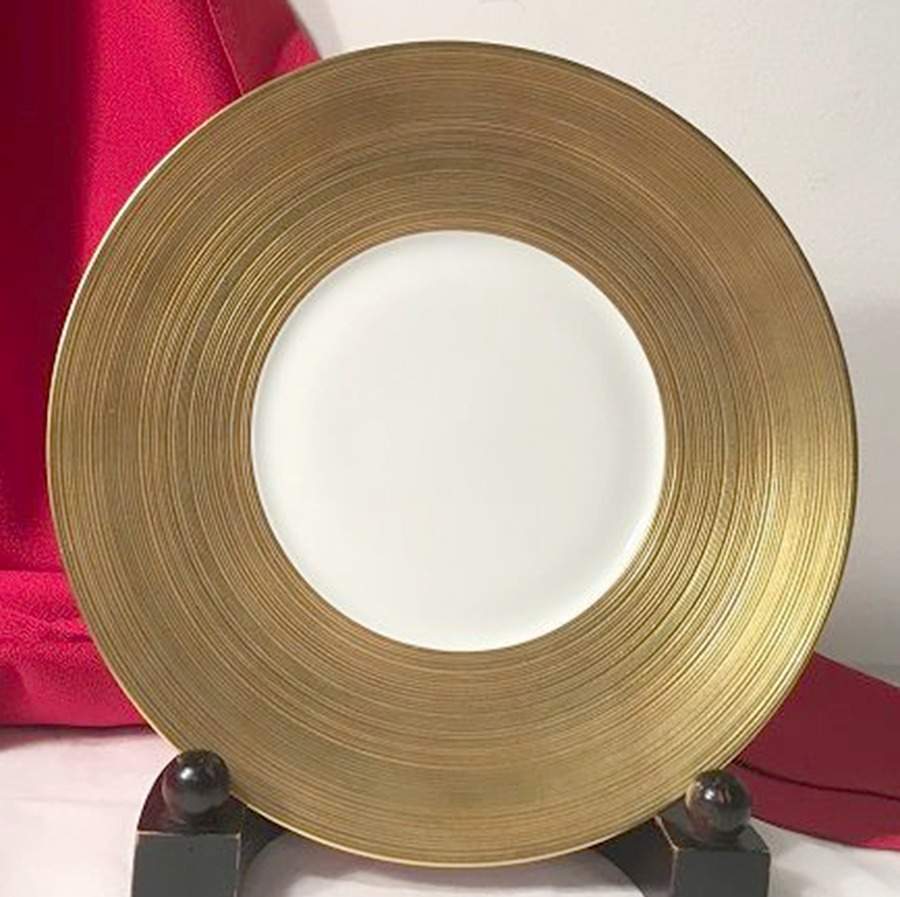 Hemisphere Golden Salad/Dessert Plate by Jean Louis Coquet-1
