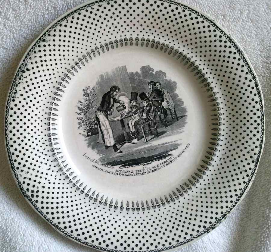 CRU8 Salad Plate by Creil & Montereau-1