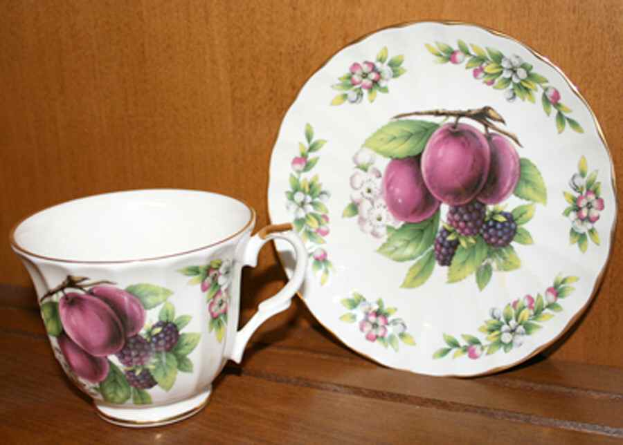 CNT17 Footed Cup & Saucer Set by Crown Trent-1