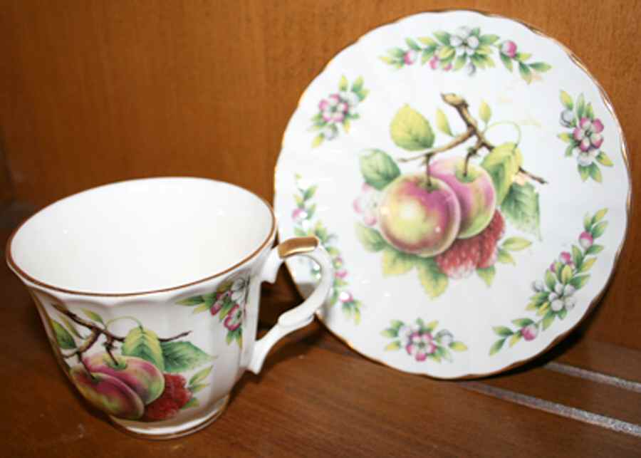 CNT17 Footed Cup & Saucer Set by Crown Trent-1