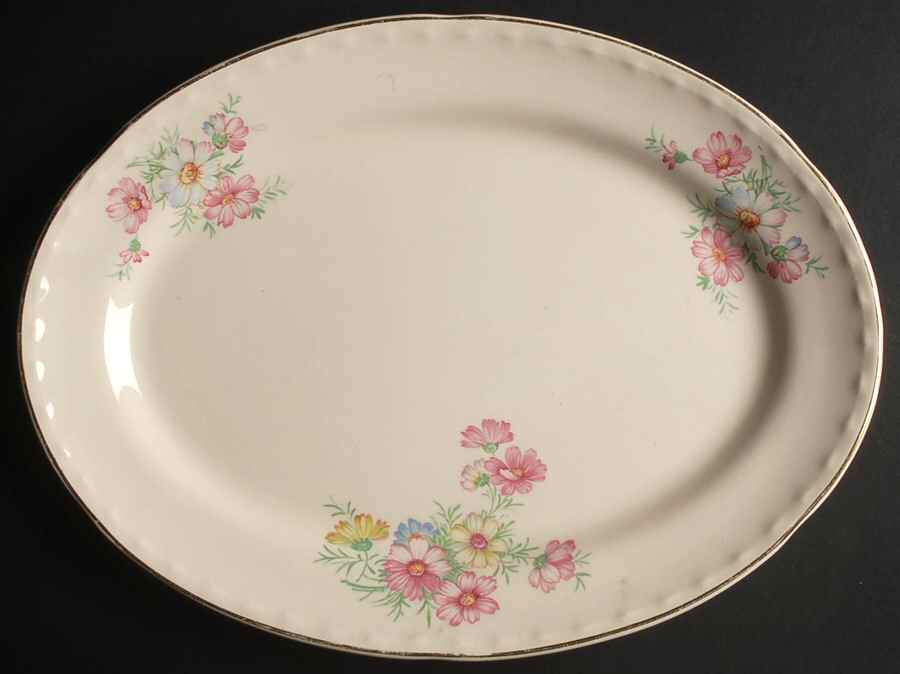 CRO375 13" Oval Serving Platter by Crooksville-1