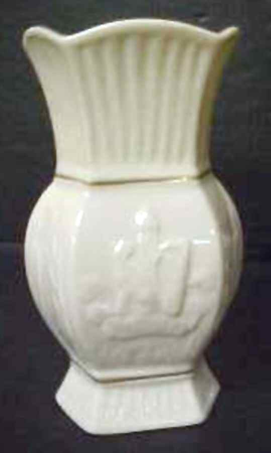 Visitors Centre Giftware Irish Wolfhound Vase by Belleek Pottery (Ireland)-1