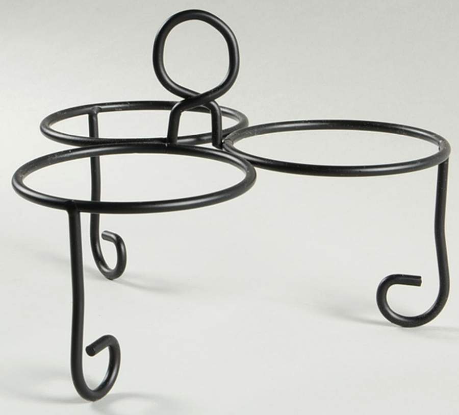 Chili Pepper Metal Stand for - Set of 3 Condiment Bowls by Certified International-1