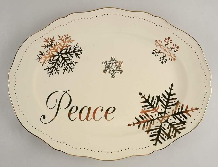 Season of Glory 18" Oval Serving Platter by Cracker Barrel-1