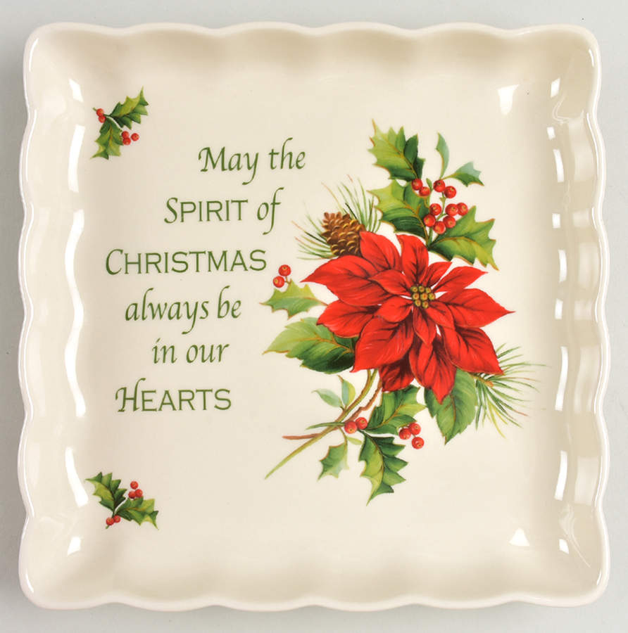 Season of Peace 8" Square Tray by Cracker Barrel-1